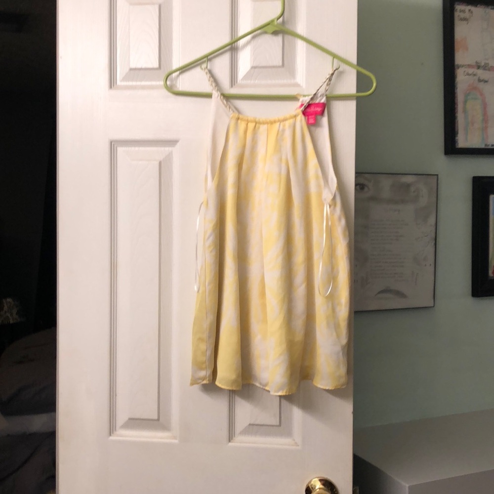 Lilly Pulitzer yellow xs top